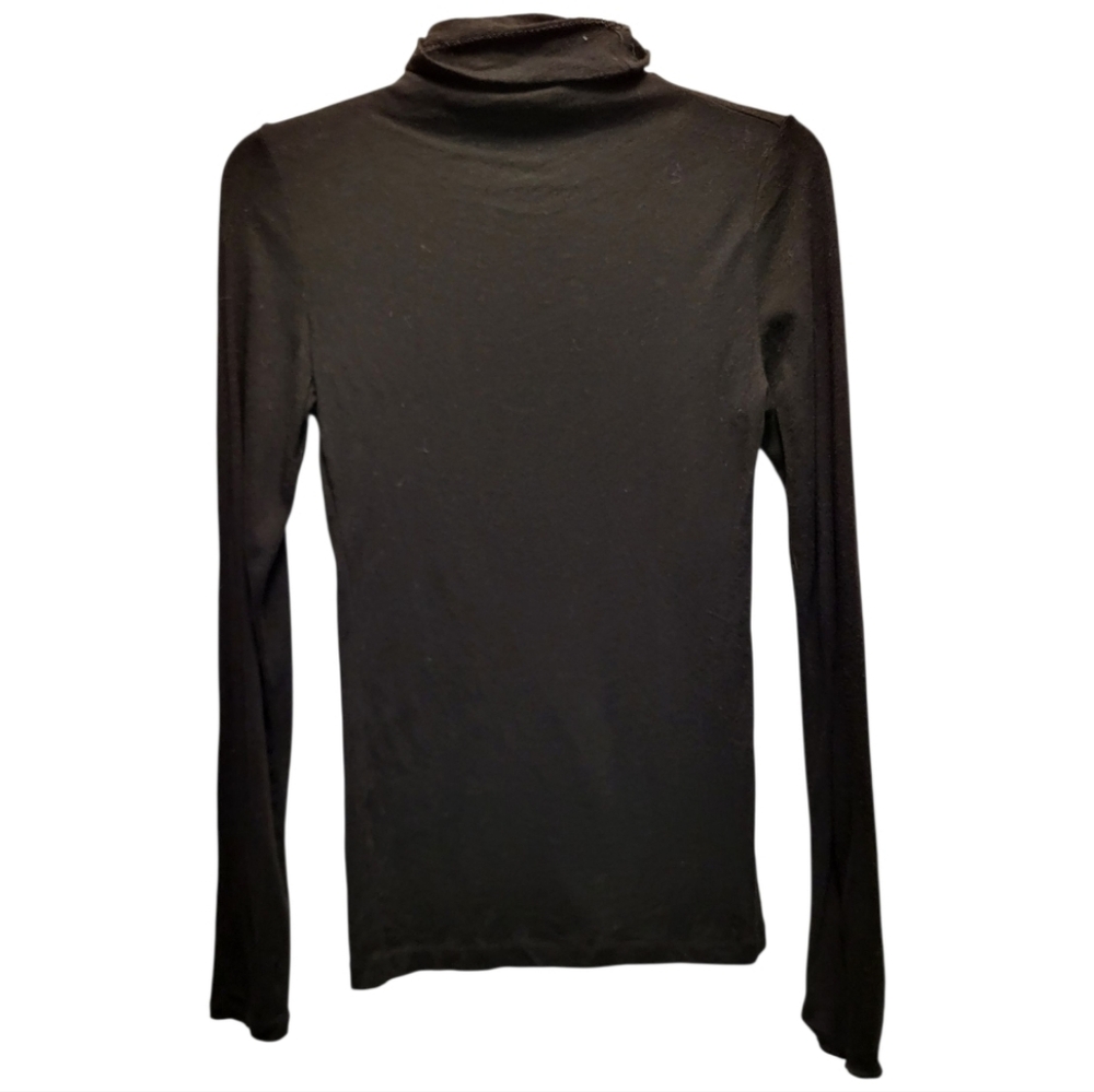 Club Monaco Women's Black Wool Blend Turtleneck - Size S/P - Picture 2 of 3